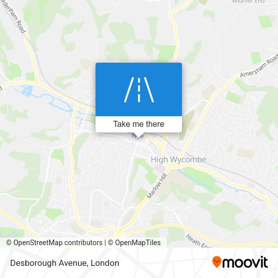 Desborough Avenue map