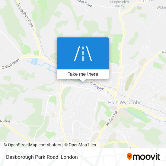 Desborough Park Road map
