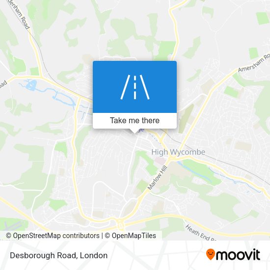 Desborough Road map