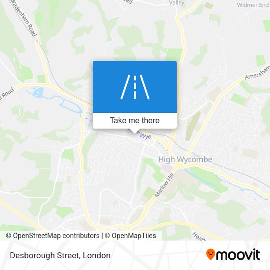 Desborough Street map
