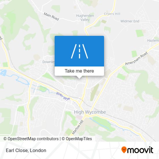 Earl Close map