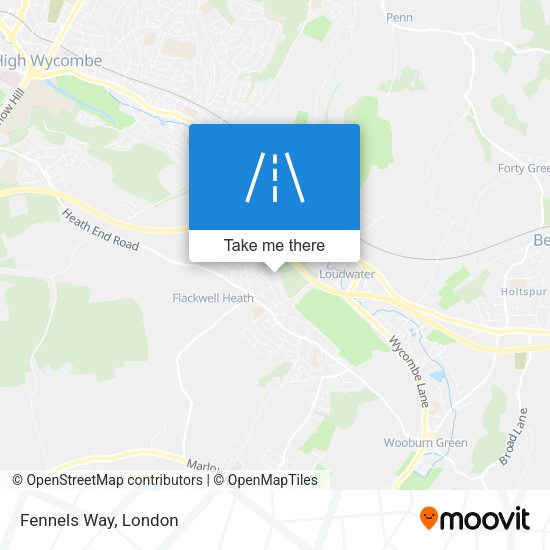 Fennels Way map