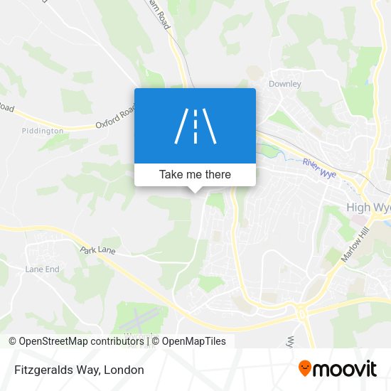 Fitzgeralds Way map