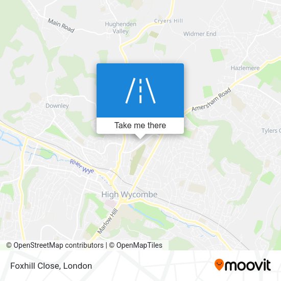 Foxhill Close map