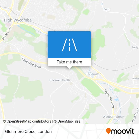 Glenmore Close map