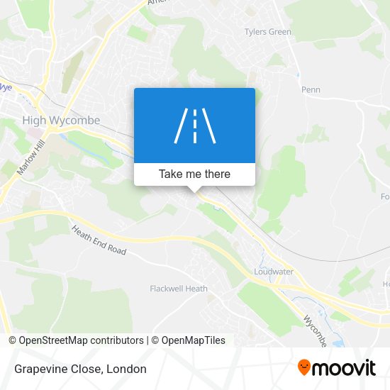 Grapevine Close map