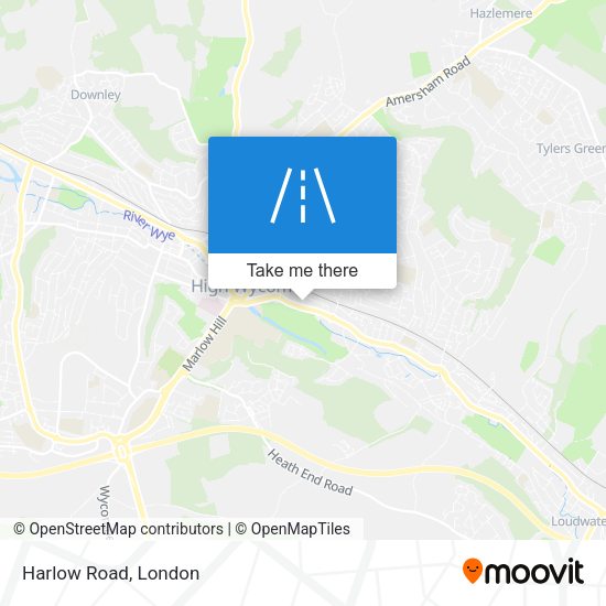Harlow Road map