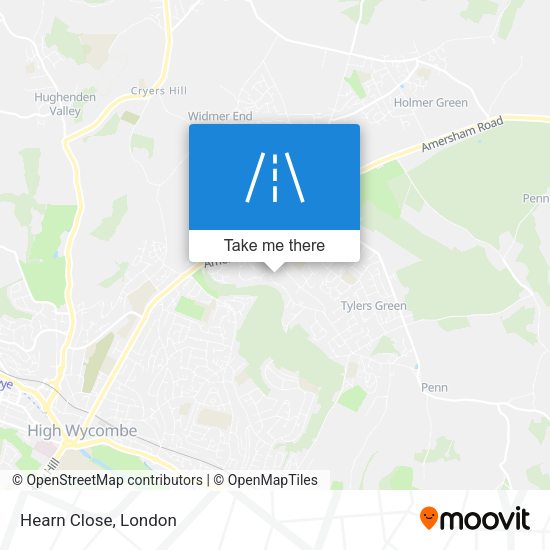 Hearn Close map