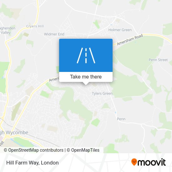 Hill Farm Way map