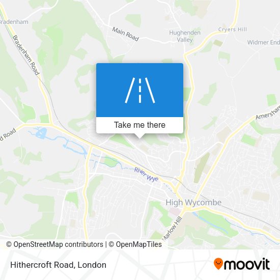 Hithercroft Road map