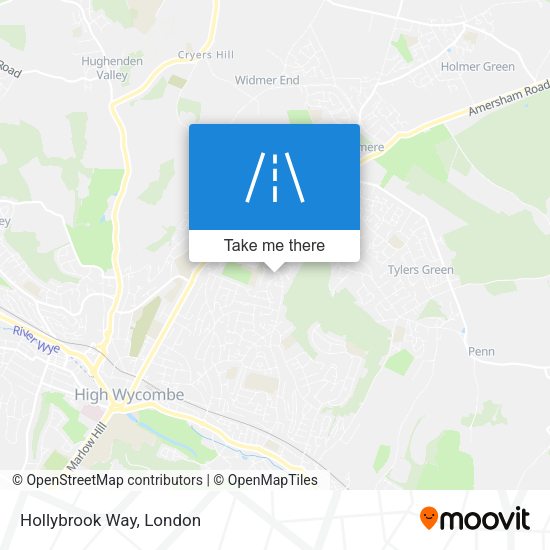 Hollybrook Way map