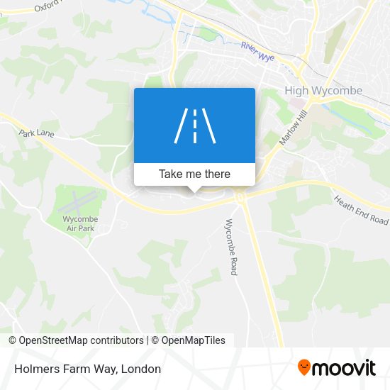 Holmers Farm Way map