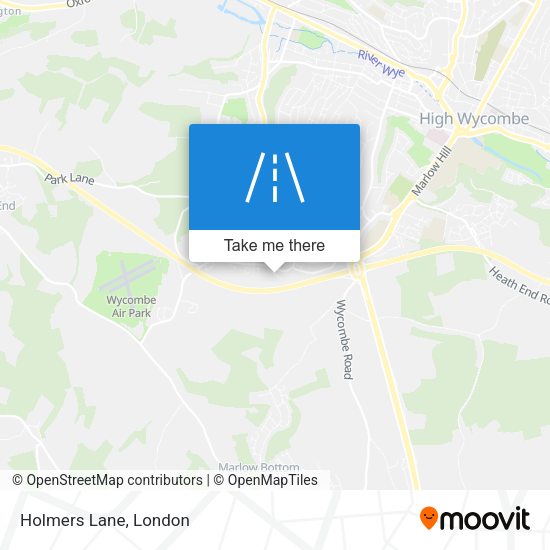 Holmers Lane map