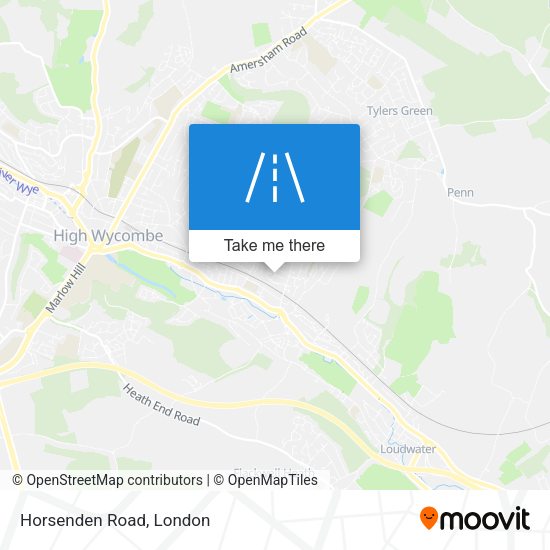 Horsenden Road map