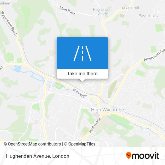 Hughenden Avenue map
