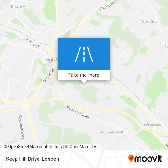 Keep Hill Drive map