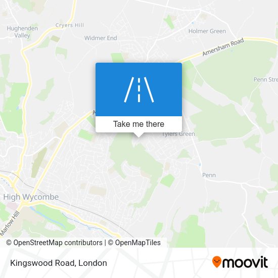 Kingswood Road map