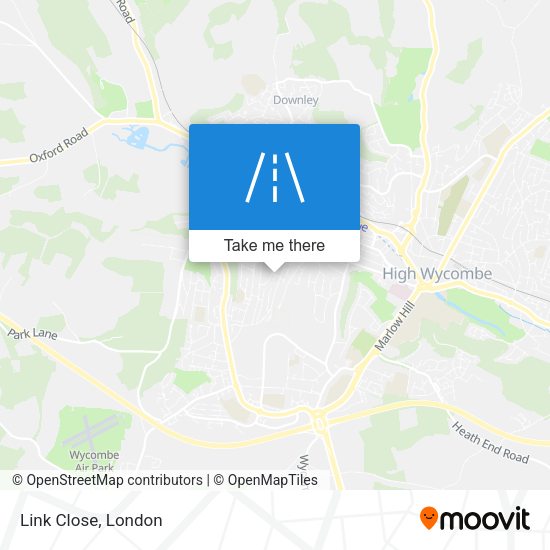 Link Close map