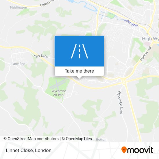 Linnet Close map