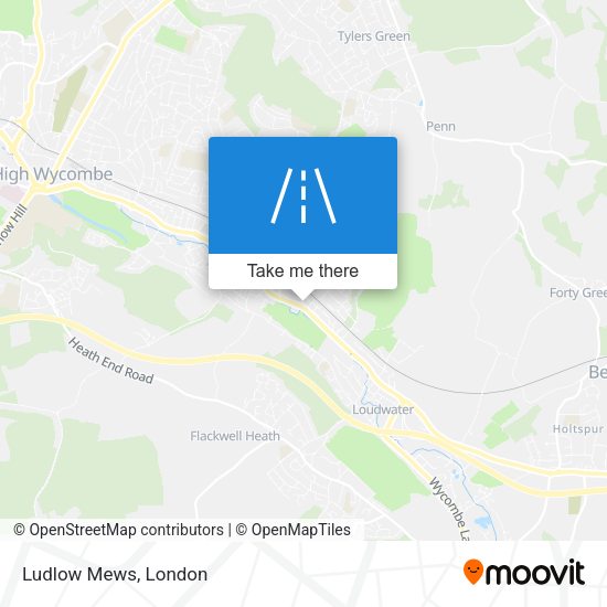 Ludlow Mews map