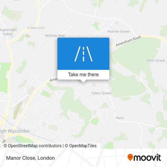 Manor Close map