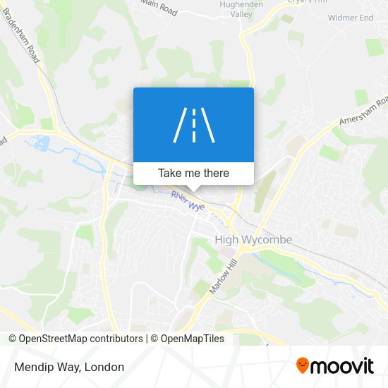 Mendip Way map