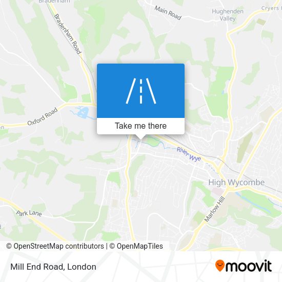 Mill End Road map