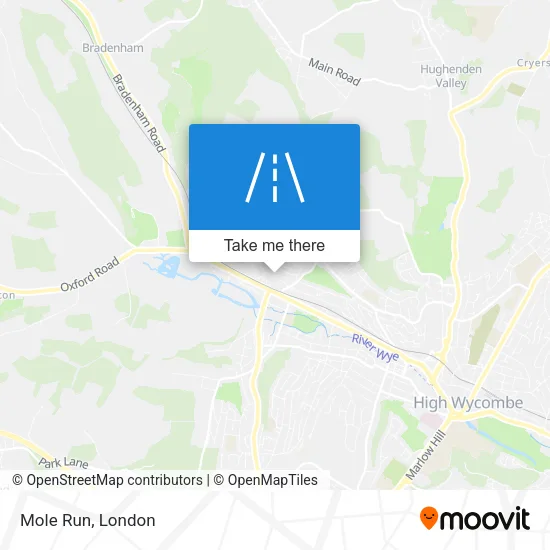 Mole Run map