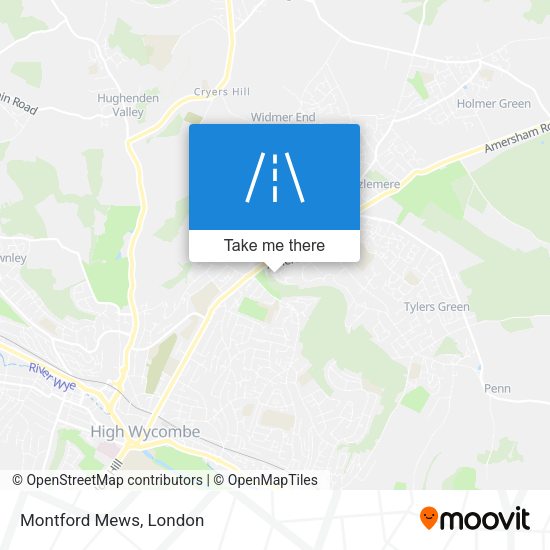 Montford Mews map