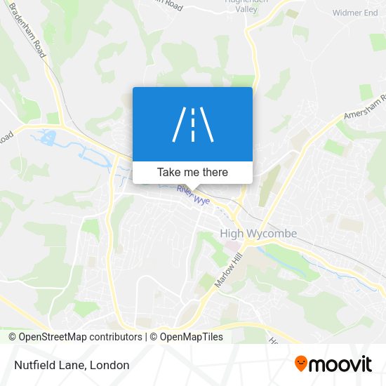 Nutfield Lane map