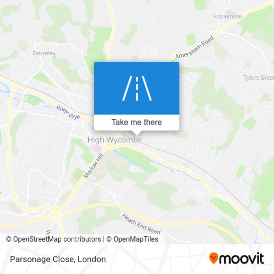 Parsonage Close map