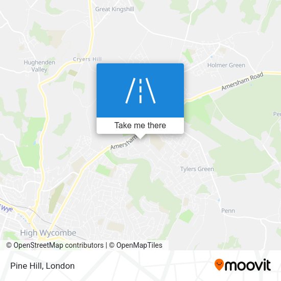 Pine Hill map