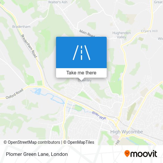 Plomer Green Lane map