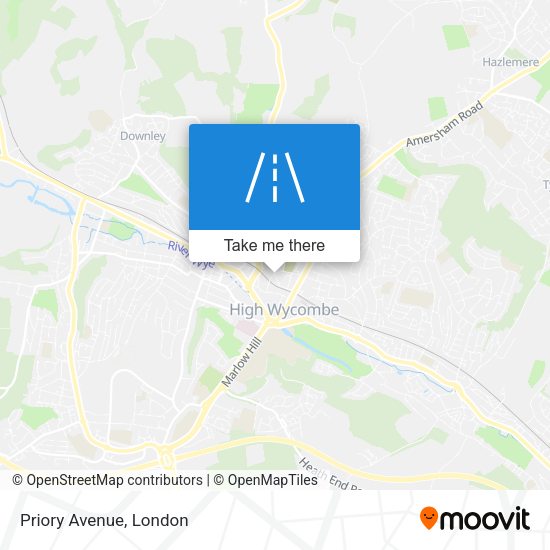 Priory Avenue map