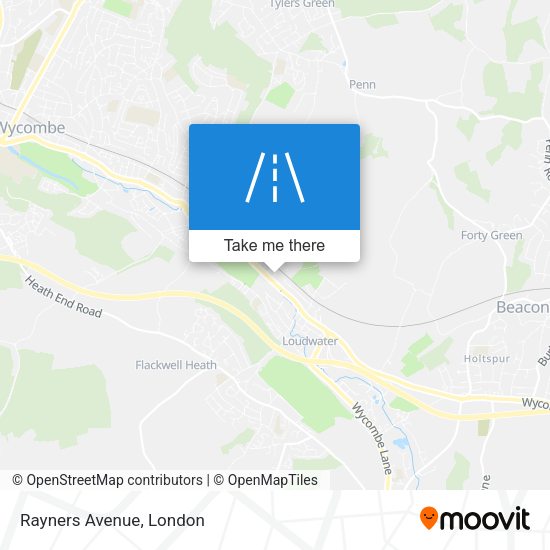 Rayners Avenue map