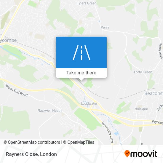 Rayners Close map