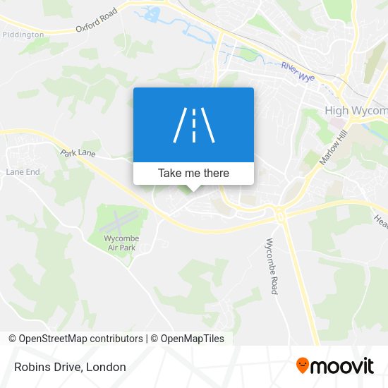 Robins Drive map