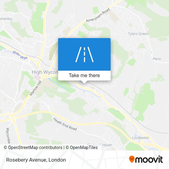 Rosebery Avenue map