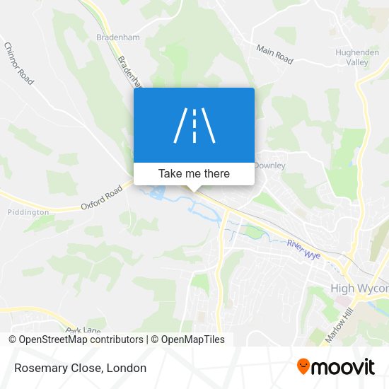 Rosemary Close map