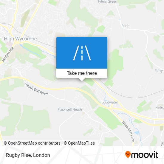 Rugby Rise map
