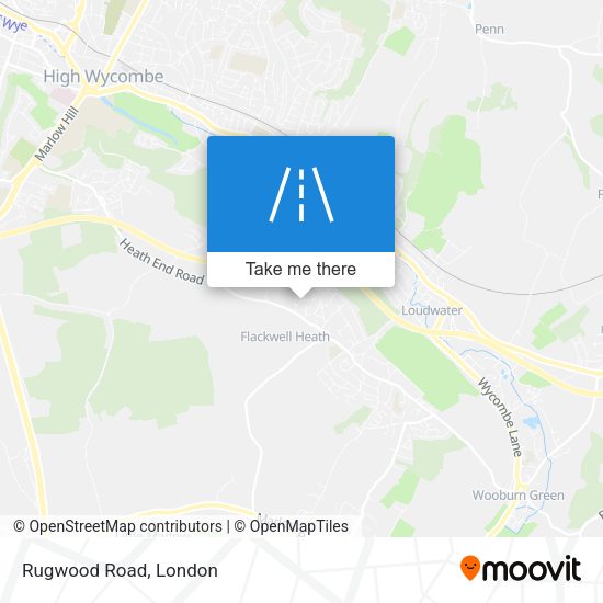 Rugwood Road map