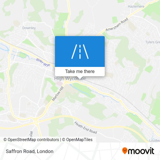 Saffron Road map