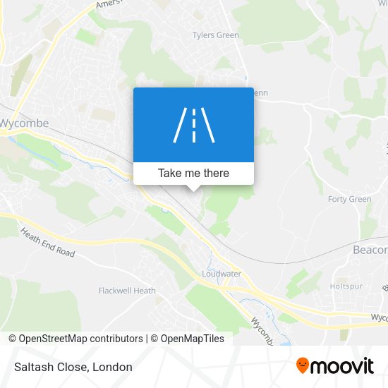 Saltash Close map