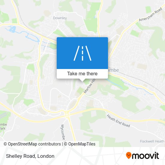 Shelley Road map