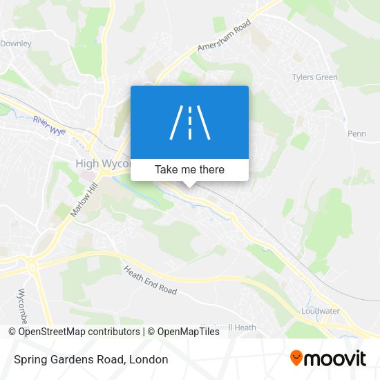 Spring Gardens Road map