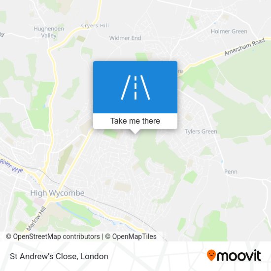 St Andrew's Close map