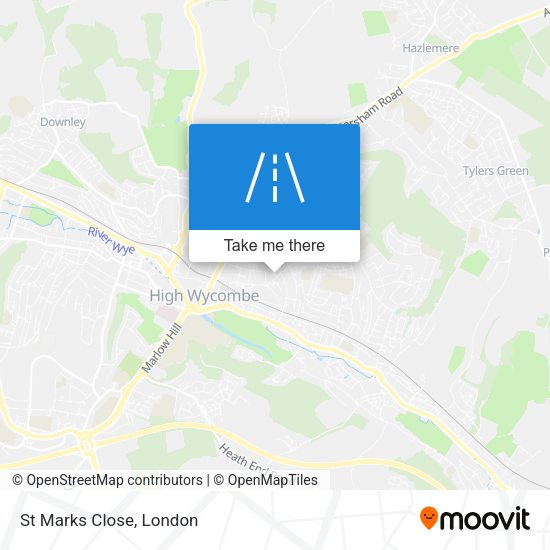 St Marks Close map