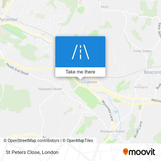 St Peters Close map