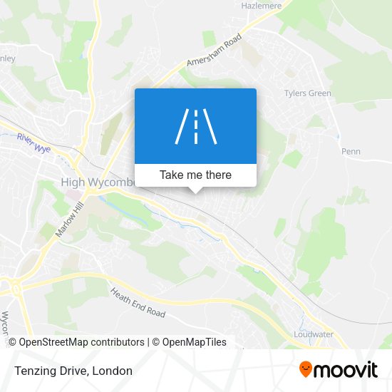 Tenzing Drive map