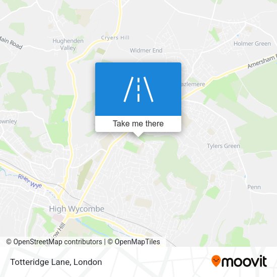 Totteridge Lane map